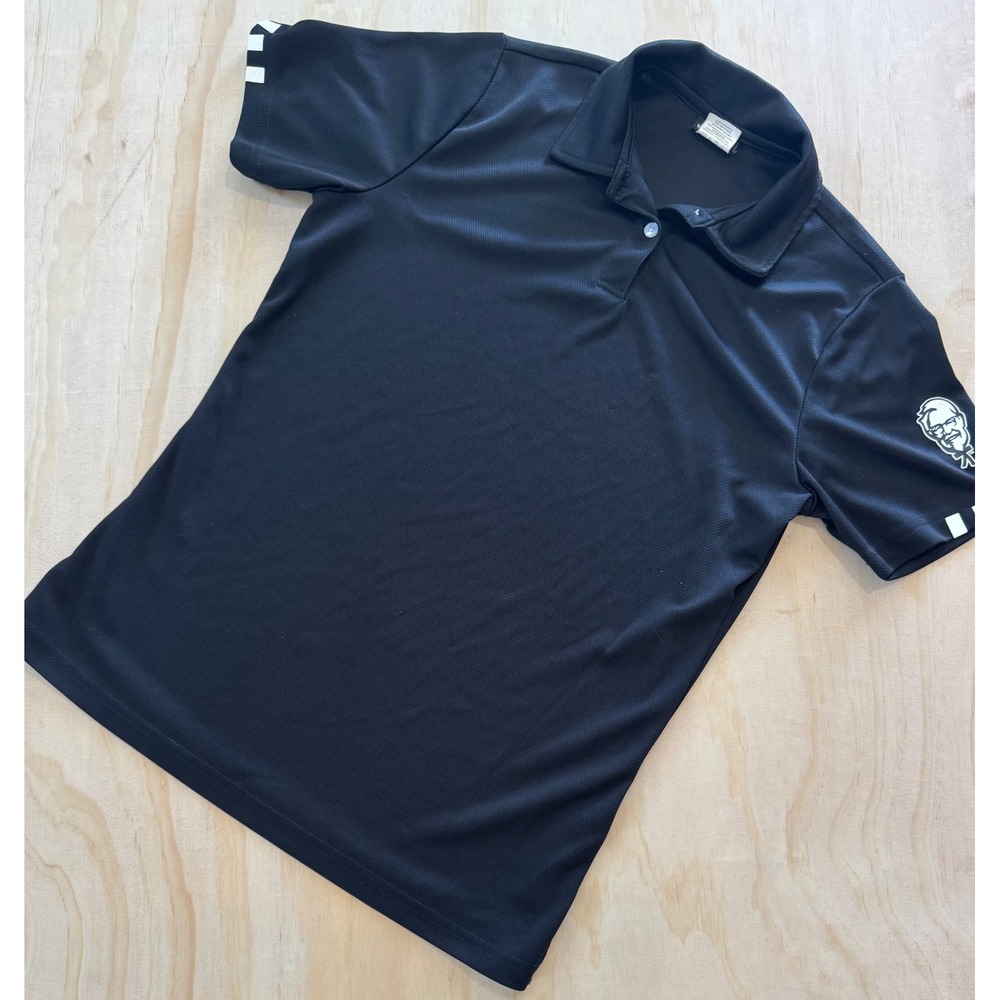 KFC Kentucky Fried Chicken Employee Polo Shirt Black Workwear Uniform Mens Small